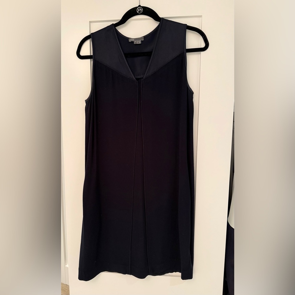 Vince Dark Blue Sleeveless Mini Dress